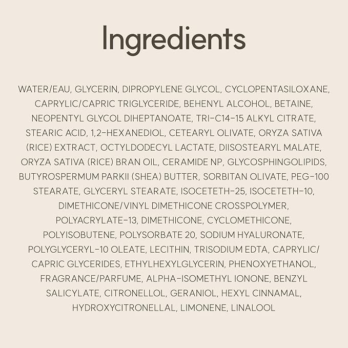 The Face Shop Rice Ceramide Cream, Hydrating Face Moisturizer, for Dry & Combination Skin, Lightweight, Fast-absorbing, 1.69 fl. oz. (Pack of 2)