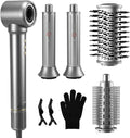 SIGBOT 5-in-1 Hair Dryer Styler | Professional Blow Volumizing Brush | 300M Negative Ions Frizz-Free | Powerful Motor | Complete Hair Styling Tool Kit with Curling, Straightening, Drying (ZCY892-B)