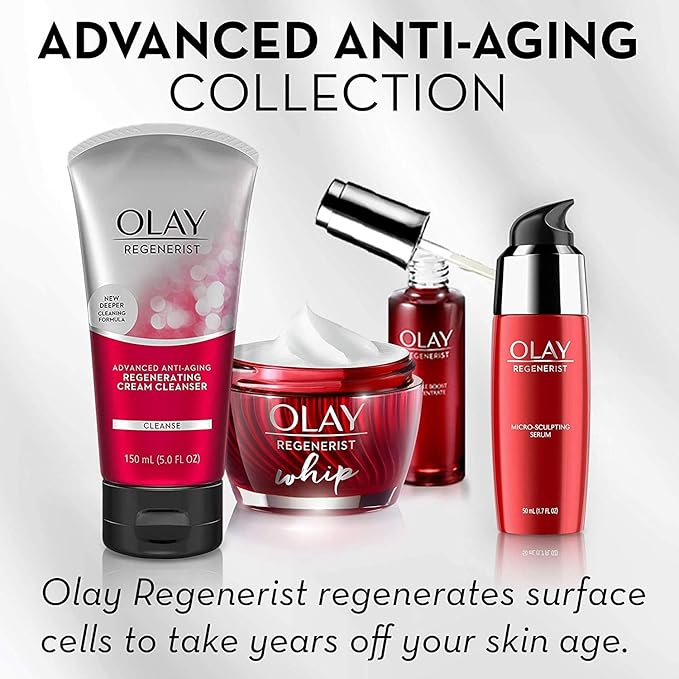 Olay Regenerist Micro-Sculpting Cream Face Moisturizer with Sunscreen SPF 30, Anti-Aging Daytime Facial Moisturizer, Hydrating Face Cream with Amino-Peptide Complex and Niacinamide, 0.5 oz