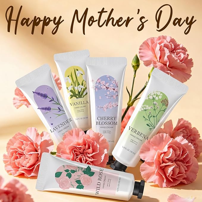 BODY & EARTH Hand Cream Bulk 50 Pack Small Gifts for Women Hand Lotion Travel Size Mini Lotion Creams & Lotions Set Mother's Day Gift Bridesmaid Gifts