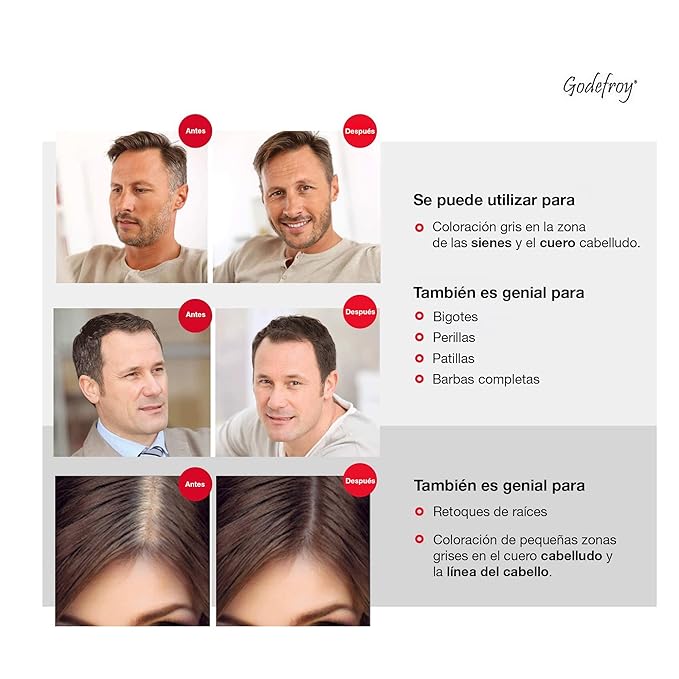 Godefroy Hair Color TK 20 Application and 4 oz Coloring Stain Remover Combo, Complete Coverage of Gray Hair Roots, Salon Quality Results - Light Ash Brown