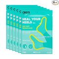 Onyx Professional Heal Your Heels Dry Feet Repair Mask, 6 Pairs - Made with Vitamin E and Green Tea, Moisturizes & Soothes Dry Rough Cracked Feet, Hydrates & Heals, One Size Fits All