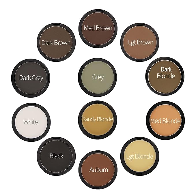 (Medium Brown) - Finally Hair Dab-on Hair Loss Concealer, Hairline Creator, Eye Brow Enhancer, and Beard Filler. for Thicker Hair use it First Then Apply Our Hair Fibres. (Medium Brown)