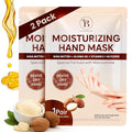 Repairing Hand Mask for Dry Cracked Hands, Hand Masks with Shea Butter, Jojoba Oil & Vitamin E, Moisturizing Gloves, Skin Care Gifts for Women & Men, Self Care Gifts for Women (2 Pairs) - PAC2