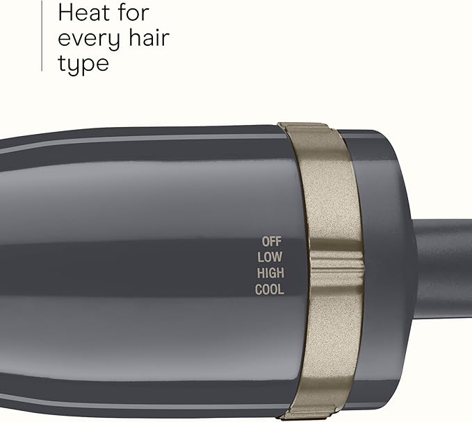 INFINITI PRO CONAIR Hot Air Styling Brush Set with 2-inch and 1.5-inch Bristles, 2 Tourmaline Ceramic Rotating Dryer Brush Attachments, Ideal for Every Hair Type, Multicolor