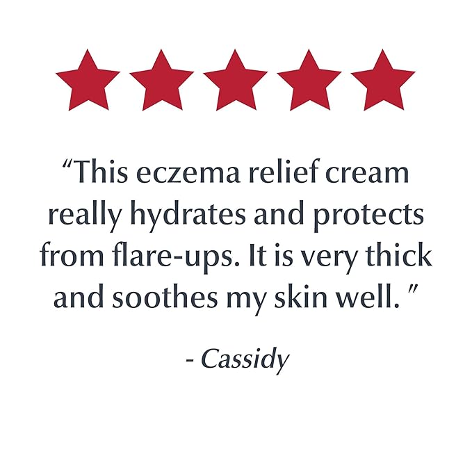 Eucerin Eczema Relief Cream, Full Body Lotion for Eczema-Prone Skin, Moisturizing Eczema Cream, Body Moisturizer, Multi-Pack, 8 oz. Tube (Pack of 3)