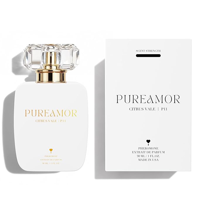 PUREAMOR Pheromone Perfume for Women, Citrus Vale Extrait de Parfum - Long Lasting Bright Citrus Scent, 30% High Concentration, Full Size Fragrance Spray, 1.0 oz / 30 ml