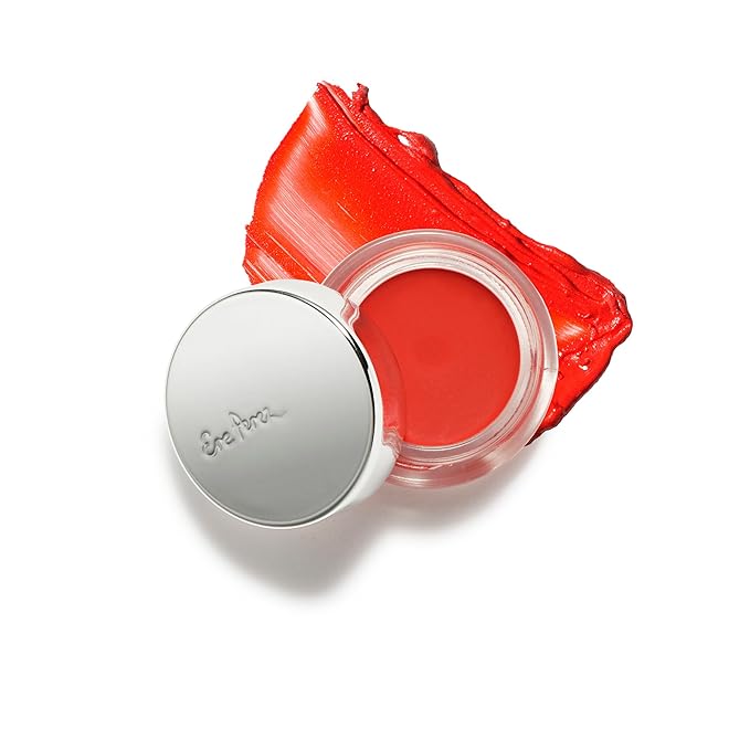 Ere Perez - Natural Carrot Color Pot | For Lips + Cheeks | Buildable, Blendable, Creamy, Vibrant, Satin Finish | Cacao Butter, Avocado + Castor Seed Oil | Vegan, Cruelty-Free, Clean Beauty (Hello)