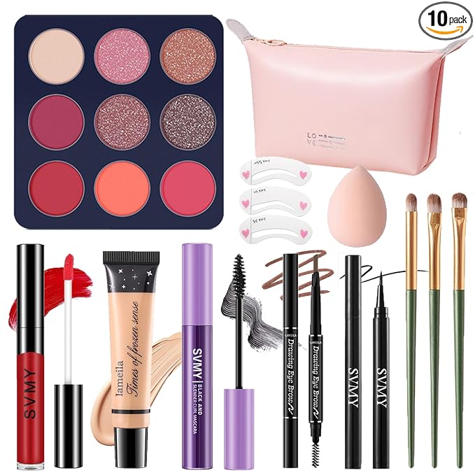 Makeup Set for Women, Makeup Full Kit for Beginners & Professionals, Travel Makeup Set for Teens & Adults, Makeup Gift Set for Girls, Eyeshadow Palette, Lip Gloss, Face & Eye Make up