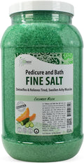 SPA REDI - Detox Foot Soak Pedicure and Bath Fine Salt, Cucumber and Melon, 128 Oz - Made with Dead Sea Salts, Argan Oil, Coconut Oil, and Essential Oil - Hydrates, Softens and Moisturizes