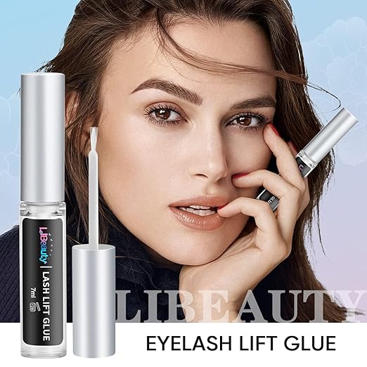 Libeauty Lash Lift Glue 2 Pcs Eyelash Lifting Adhesive Stron Sticky Eyelash Glue for Lash Perm or False Eyelashes and Dissolves Quickly in Water