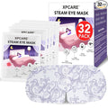 XPCARE 32 Pack Steam Eye Masks for Dry Eyes, SPA Warm Sleep Eye Mask, Disposable Heated Eye Mask for Dark Circles, Puffy Eyes, Relief Stress Eye Fatigue(Unscented)