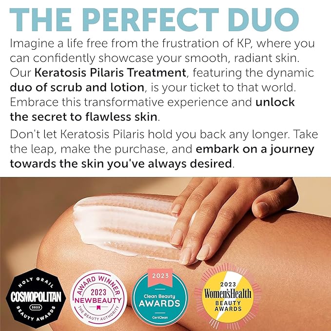 KP Bump Eraser Body Set & Antifungal Soap | Keratosis Pilaris Treatment, Exfoliating Body Scrub, Lotion & Ingrown Hair Care | Medicated Jock Itch, Ringworm & Athlete’s Foot Relief
