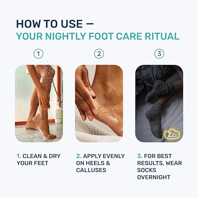 Urea Cream 40 Percent for Feet Maximum Strength - Urea Foot Cream and Callus Remover, Exfoliating Heels Cream with Salicylic Acid - Dry Cracked Foot Lotion Urea, Ceramides, Tea Tree Oil, 4.3 oz