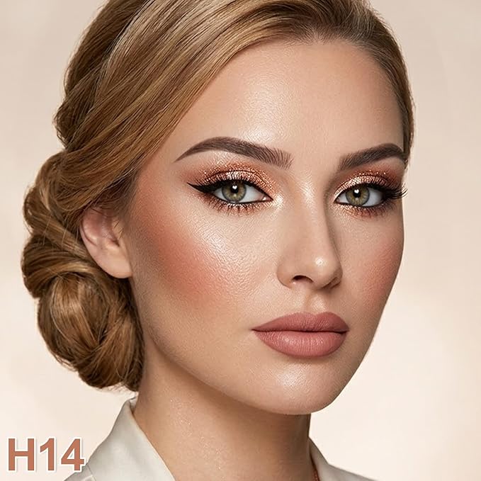 Erinde Matte Eyeshadow Palette Makeup, Neutral Single Eye Shadow Powder