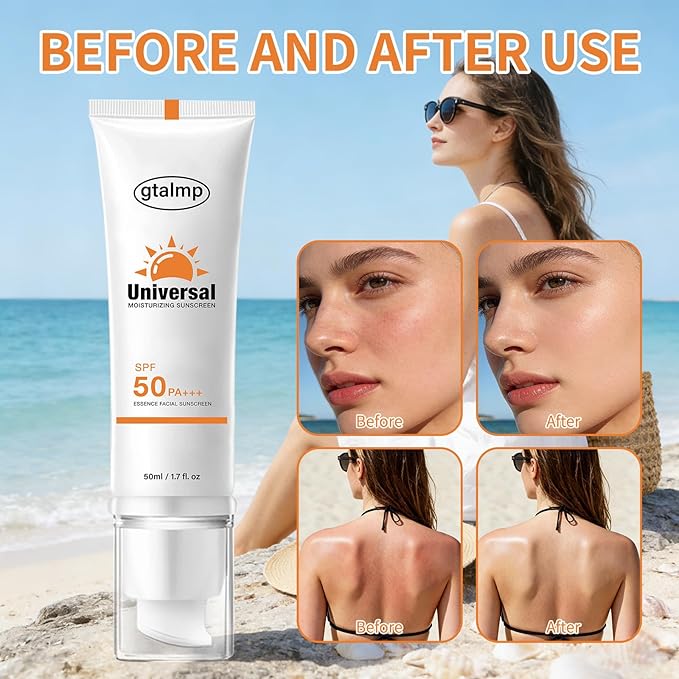 Tinted Sunscreen SPF 50 for Face, Daily Sheer Coverage with Natural Finish, Lightweight Glow & Hydrating Skincare, No White Cast for Women Travel Work Commute