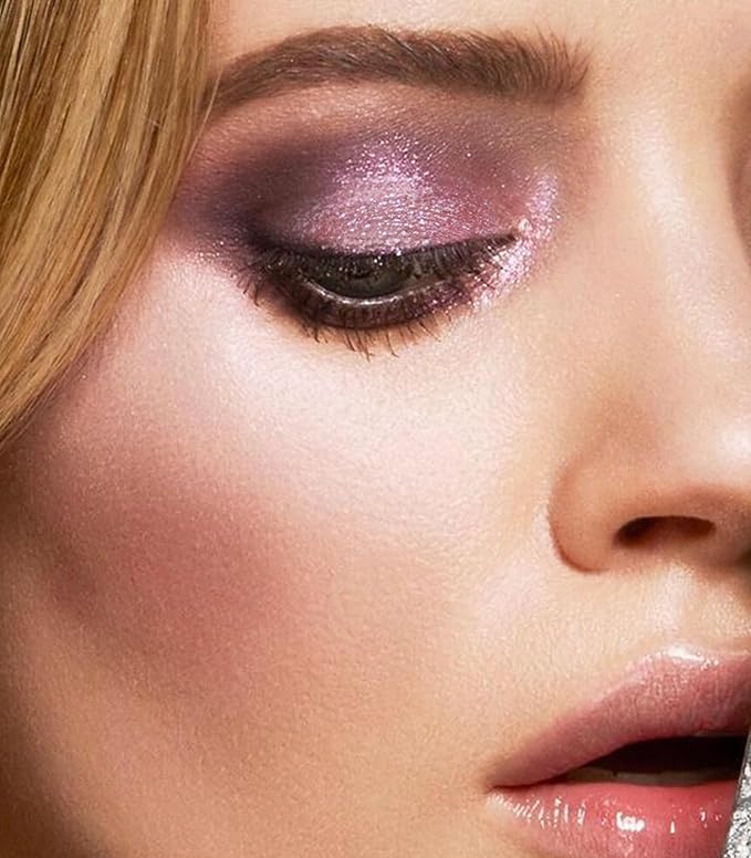 LAVONE Multichrome Eyeshadow, Iridescent Purple-Pink-Gold Eyeshadow Powder, Multidimensional Sparkle with One-Swipe Color, Highly Pigmented, Smooth Non-Falling