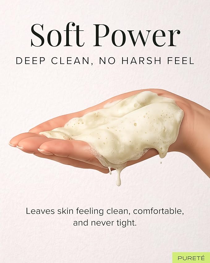 Pureté Greenwash Enzyme Cleansing Powder for Face | Ceremonial Matcha Powder-to-Foam Cleanser | Water-Activated Gentle Exfoliating Face Wash | Made in Japan | 1.4 oz