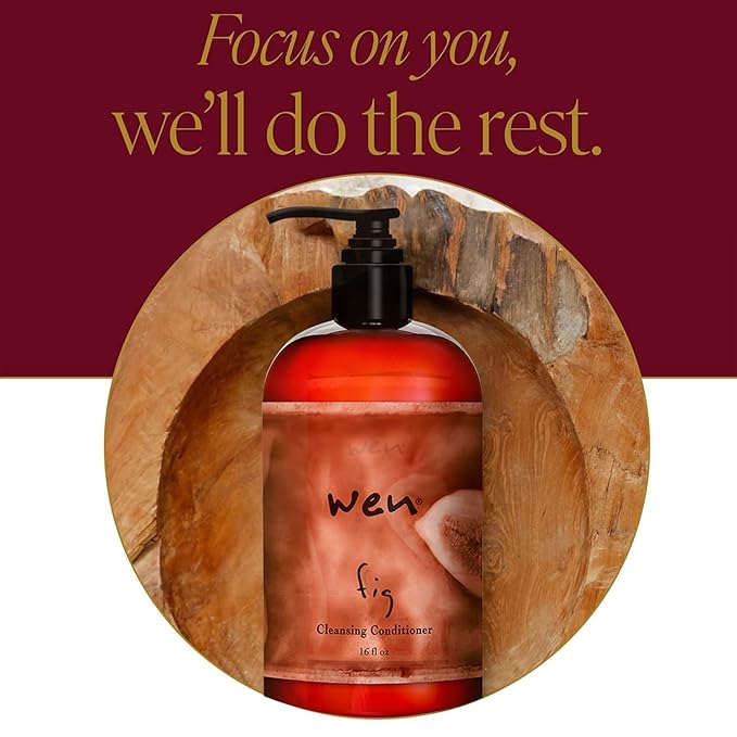 WEN by Chaz Dean Cleansing Conditioner - Cleansing Conditioner for Hair, Shampoo & Conditioner Cowash for Fine or Curly Hair, Co Wash with Rosemary Oil - Fig, 16 Fl Oz (Pack of 1)