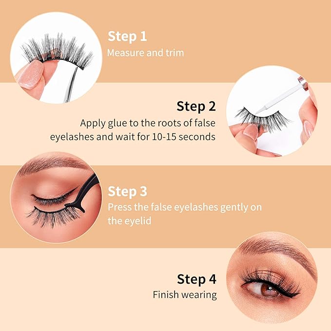 DYSILK Mink Lashes Fluffy Eyelashes - Fluffy Lashes 10 Pairs 6D Wispy Lashes Eye Lashes Pack Lashes Natural Look Reusable Mink False Eyelashes Wispy Fluffy Cat Eye Lashes | 17mm