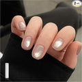 GAOY Jelly Silver Cat Eye Gel Nail Polish, 16ml Glitter Holographic Nail Polish with Magnet, Reflective Translucent UV Gel, 3087 Silver Flash