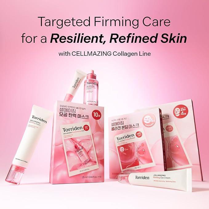 Torriden CELLMAZING Pore Perfecting Ampoule 30ml (1.01 fl.oz.) | Improving Skin Elasticity | 5D Collagen, Peptide Complex, PHA, LHA | Korean Facial Serum, Korean Skin Care