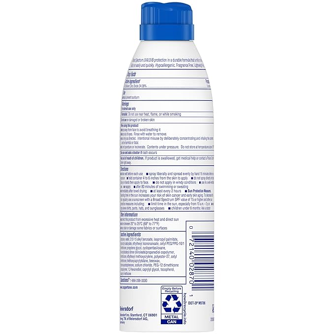 Coppertone SPORT Mineral SPF 50 Sunscreen Spray | Zinc Oxide Sunscreen | Water Resistant | 5oz