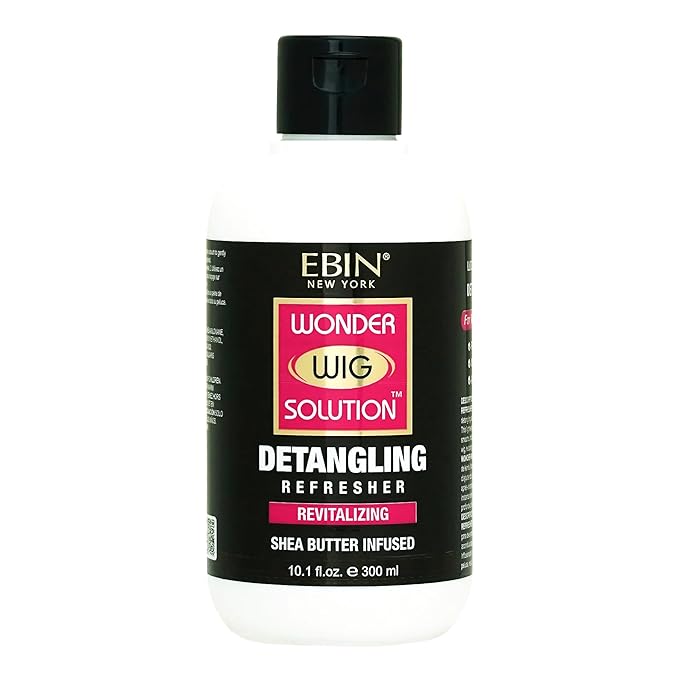 Wonder Wig Solution Detangling Refresher Cream 10.1oz for Wig | Protecting Hair and Gives Hydration with Shea Butter Infused Formula, Moisturizing and Soften Hair, Detangler Hair with High Shine