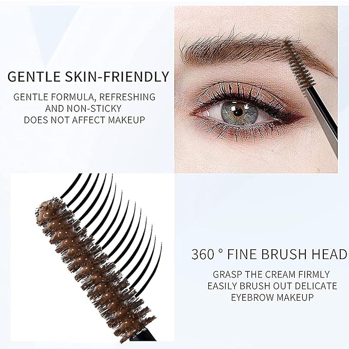 DAGEDA Dark Brown Eyebrow Setting Gel, Brow Fix Gel, Waterproof And Sweat-Proof Eyebrow Repair Liquid Brows Styling Beauty Salon Home Use Makeup