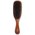 Diane Reinforced Boar Bristle Curved Wave Brush for Men and Barbers – Medium Bristles for Thick and Curly Hair – Use for Detangling, Smoothing, Wave Styles, Restore Shine and Texture