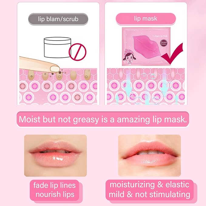 Eakroo 20 Pairs Lip Mask & Eye Mask, Under Eye Patches, Bridesmaid Gifts, Small Gifts for Women, Bulk Gifts for Women, Girl Stuff, Cute Stuff, Bachelorette Party Favors, Spa Party Supplies for Girls