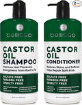 Castor Oil Shampoo and Conditioner Set - Thickening Products for Thinning Hair Women and Men - Sulfate Free Formula - Hydrating, Volumizing and Moisturizing for Dry Hair - Volume Boosting, Color Safe