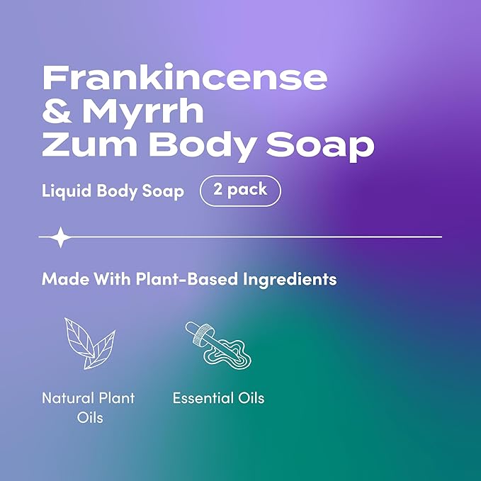 Zum Body Soap - Frankincense & Myrrh - 16 fl oz (2 Pack)