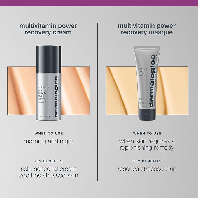 Dermalogica Multivitamin Power Recovery Masque, Anti-Aging Face Mask with Vitamin C & Lactic Acid - Restore and Repair Damaged, Aging Skin, 2.5 fl oz