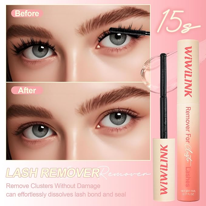 Lashes Aura Kit Wispy Lash Clusters Kit Natural Eyelash Clusters 8-16mm DIY Lash Spikes Manga Extension 0.3mm Ultra-Thin Invisible Band Individual Cluster Eyelash Extensions Kit
