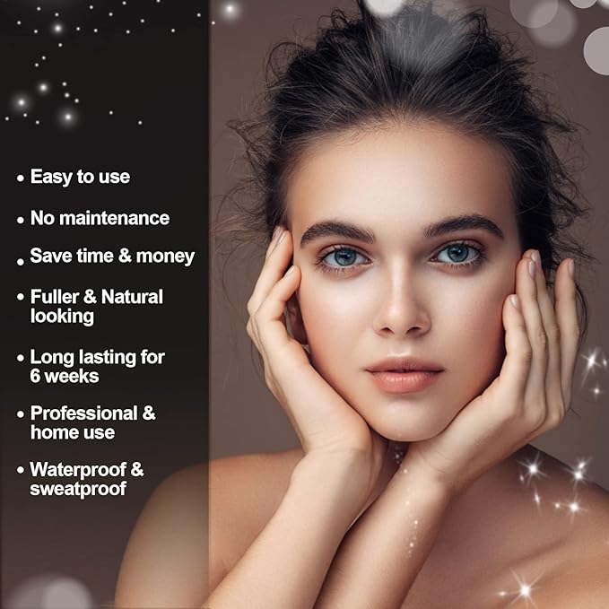 Lash Color Kit Eyelash and Eyebrow Color Set with Natural Effects Waterproof Brow Color with Gentle Ingredients Easy to Use for Salon & Home 7ml (Light Brown)