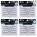 Ardell False Eyelashes Mini Black - DIY Lash Clusters Individual Lashes Natural Reusable Eyelash Extensions, Mink Fur, (Lower Lash) 4 Pack