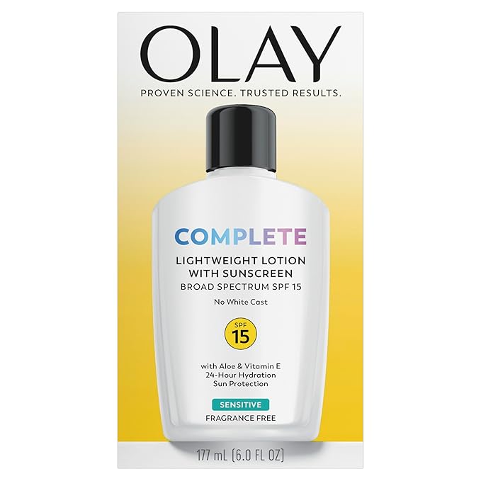 Olay Complete Lotion Moisturizer with SPF 15 Sensitive, 6.0 oz