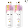 Olay Body Wash for Women, Intensely Hydrating, Hyaluronic Acid Serum Complex, Renews Moisture, Free of Parabens & Phthalates, Vitamin B3 Lameller Technology, For All Skin Types, 26 fl oz (Pack of 2)