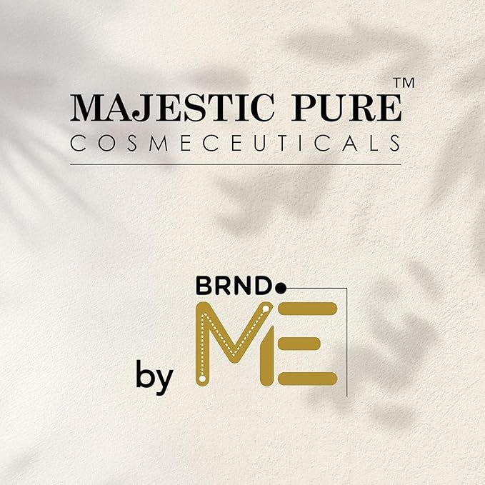 Majestic Pure Oil - 100% Pure and Natural- Cold Pressed & Hexane Free Natural Hair Growth Oil for Eyelashes, Eyebrows, Skin, Body, Face, Nails & Scalp - USDA Organic Castor Oil 8 Fl Oz