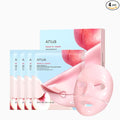 ANUA Peach 70 Niacin Brightening Collagen Mask, Overnight Face Mask for Glass Skin, Niacinamide, Elasticity, Even Skin Tone, Natural Color, Korean Skincare, 1.34 fl.oz/4ea