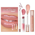 rom&nd Volume Hack Trio Berry Nude Set | 3-Step Plumping Lip Kit for Defined, High-Shine Lips | TikTok Viral Cool-Tone Gradient