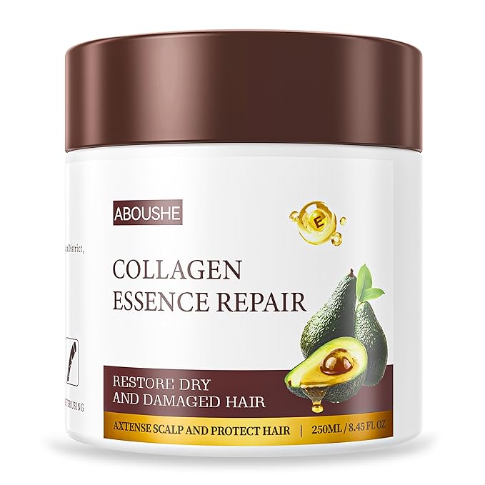 Collagen Hair Mask - Deep Conditioning, Hydrates, Repairs, Nourishes, Argan Oil Keratin Hair Treatment Conditioner, Salon Quality Hair Care for Dry Damaged Hair All Types 8.45 oz 250ml