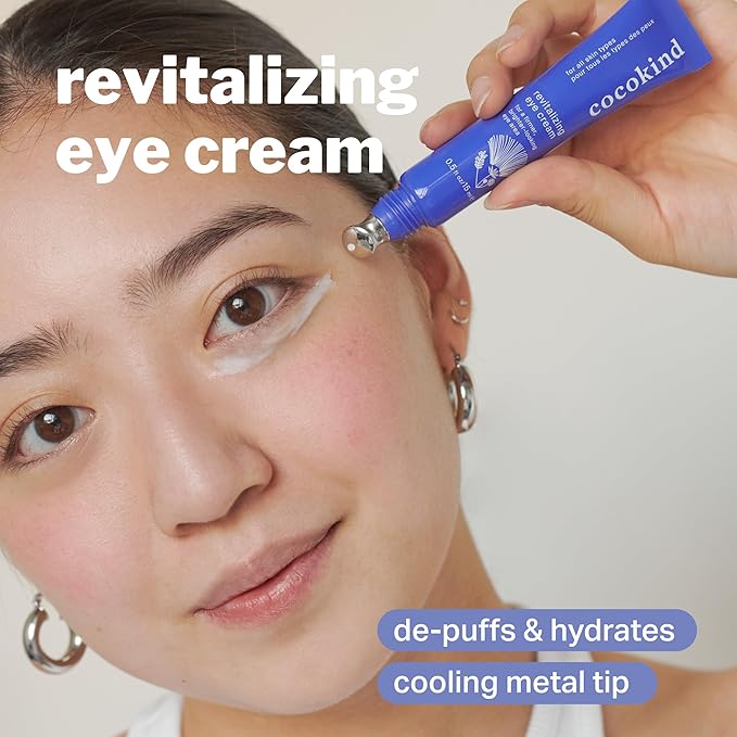 Cocokind Hydration Heroes Set | Milky Ceramide Hydrating Serum, Eye Cream with Cooling Metal Applicator Tip, Lightweight Electrolyte Moisturizer | Hydrate, De-Puff, Calm, Balance | 3 Count