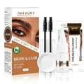 Lash Color Kit, At Home DIY Eyebrow & Eyelash Color Set, Instant Results with Natural Ingredients, Safe & Easy to Use, Temporary Color up to 2 Weeks (Brown)