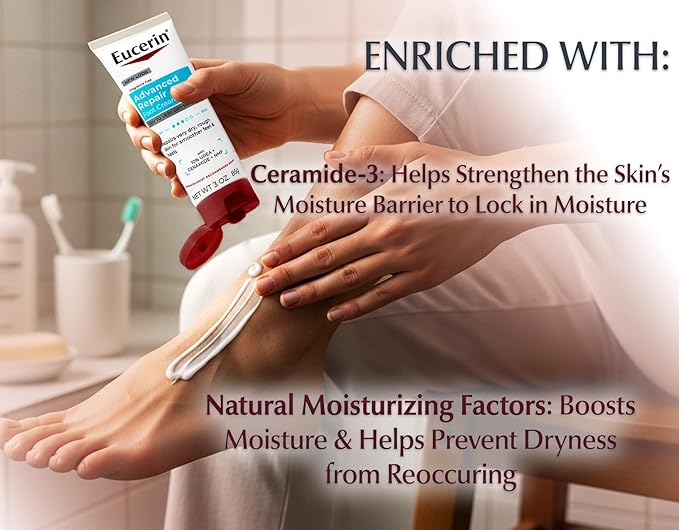 Eucerin Intensive Repair Foot Creme 3 Oz (Pack of 2)