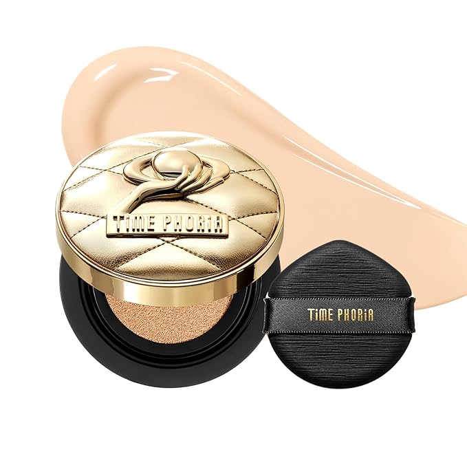 Timeless Utopia Glow Cushion Foundation 00 Bare - Radiant Glow Finish, Medium to High Coverage, Hydrating Peptide Complex, Lightweight Air Cushion, Long-Lasting Smooth Blurring Base Makeup