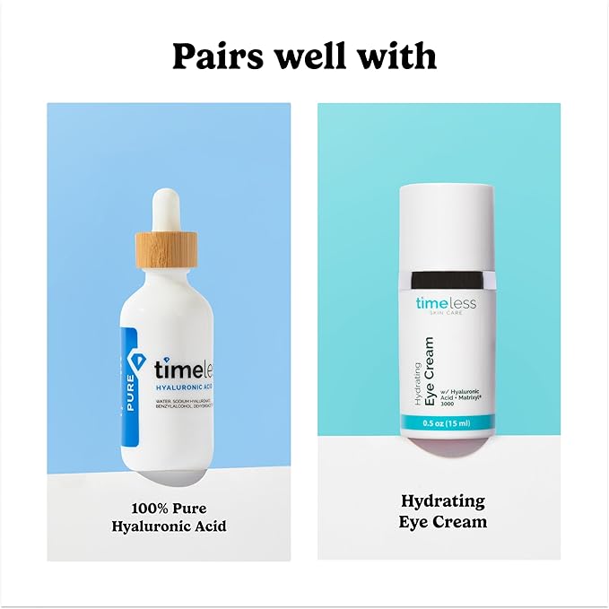 Timeless Skin Care Matrixyl 3000 Serum - Personal Care Face Serum Supports Hydration - with Hyaluronic Acid - Fragrance-Free - for Skin Care - 1 oz