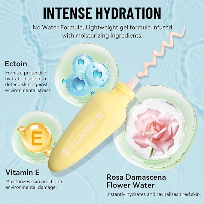 UCANBE Tone-Up Primer, K-Beauty Radiance Makeup Base for Dull Skin - Instant Brightening & Pore Blurring Lotion with Damask Rose Water, Advanced GDR Technology for Smooth Satin Finish (03 Silk Milk)