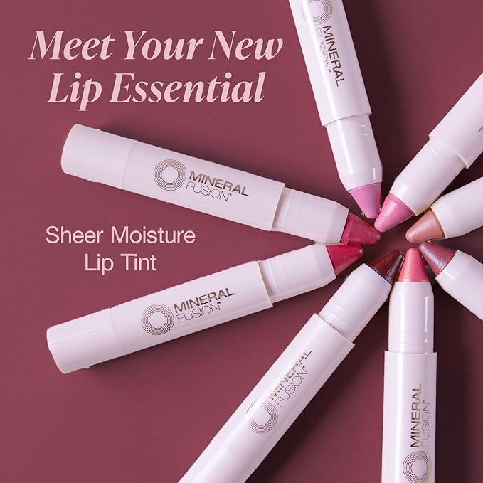 Mineral Fusion Glow Sheer Moisture Lip Tint, 0.1 oz (Pack of 2)